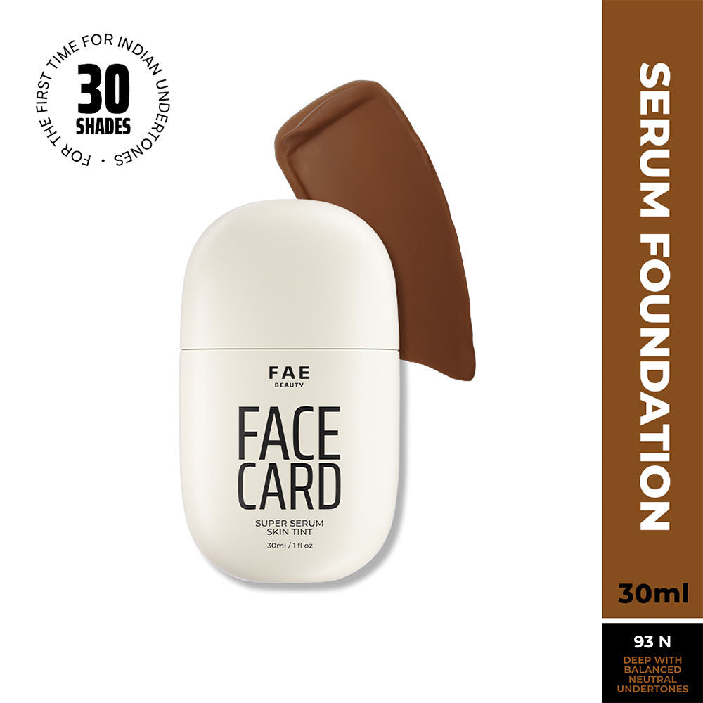 Face Card Super Serum Skin Tint Foundation - 93n Neutral