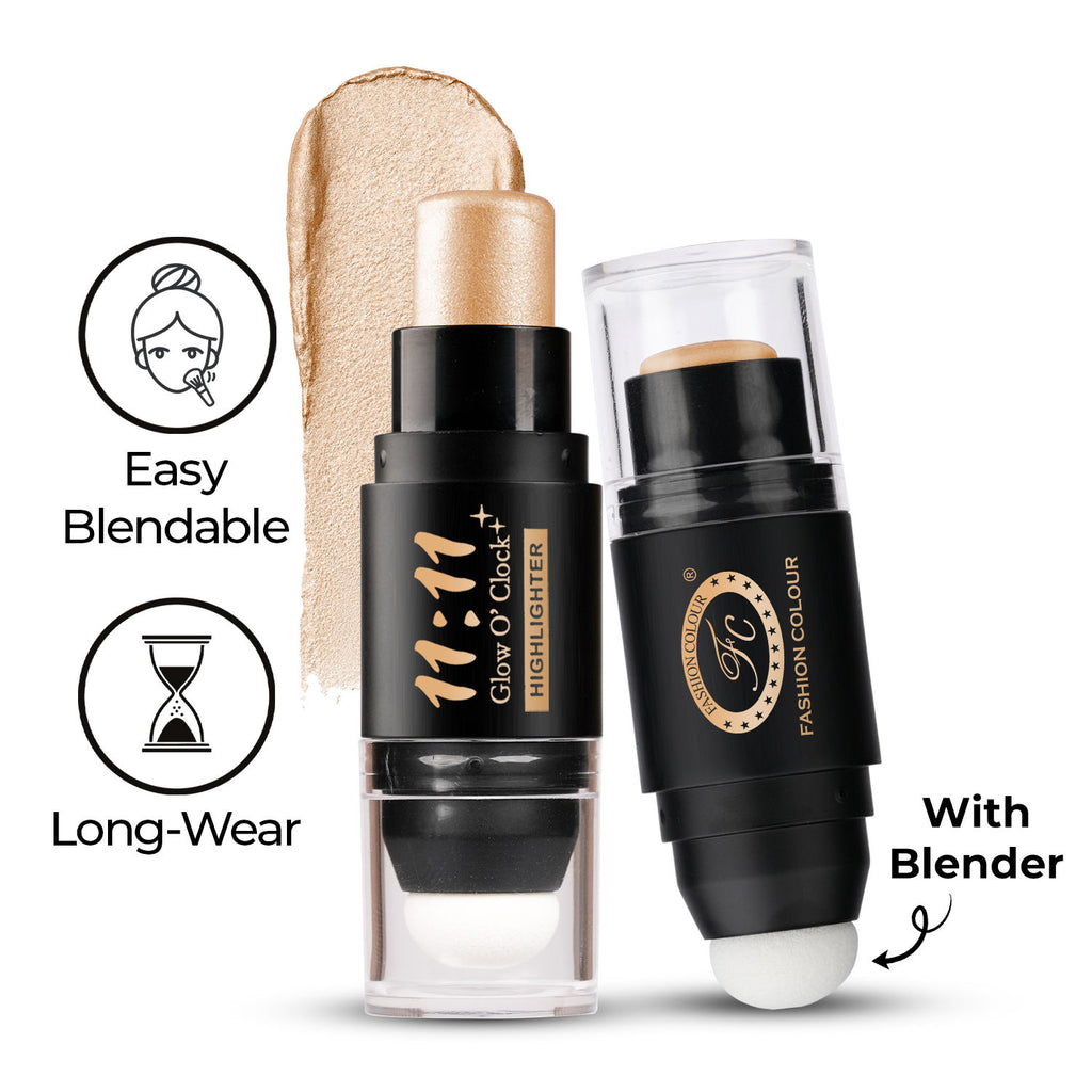 11:11 Glow O’Clock Highlighter Stick For Face & Body - Champagne Gold