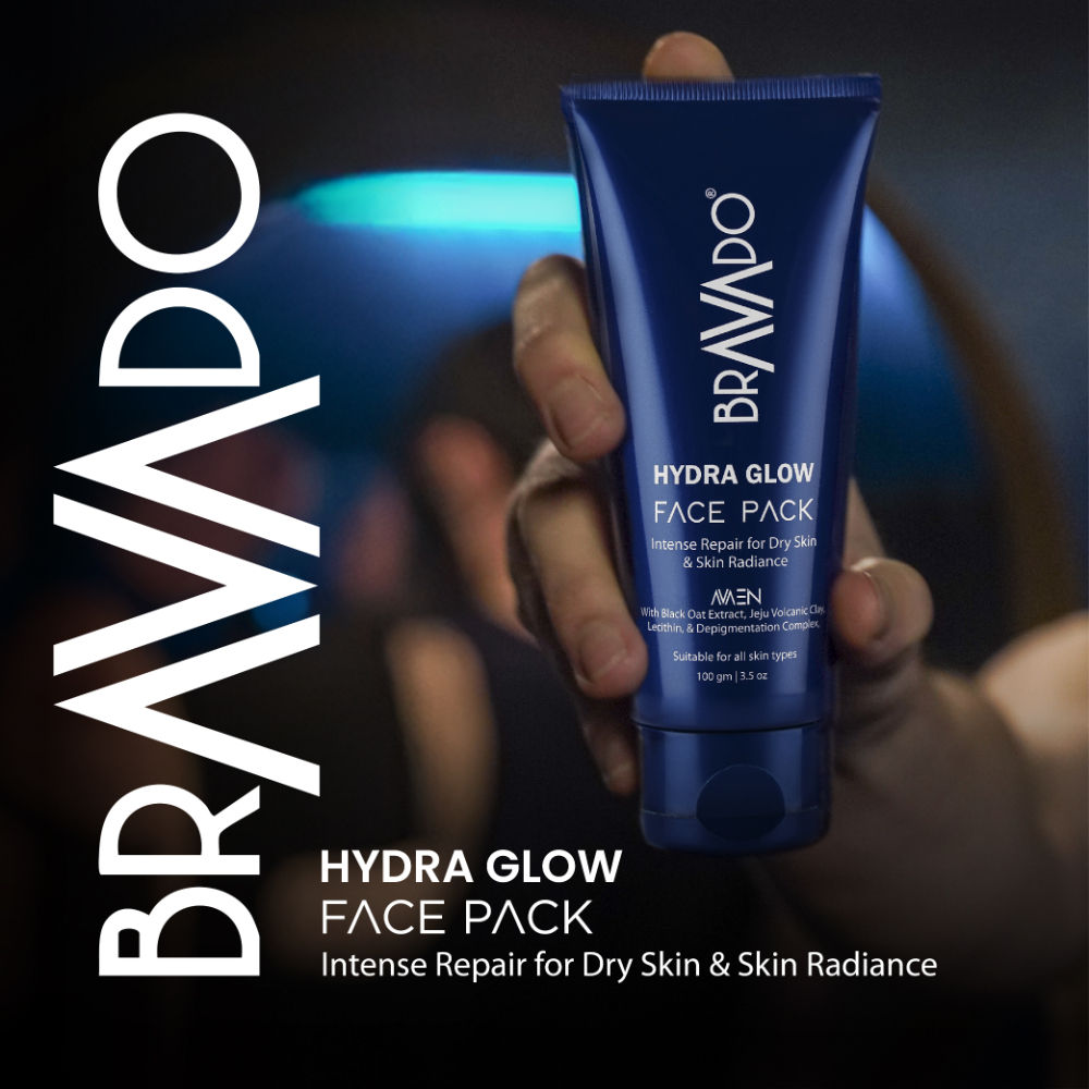 Hydra Glow Face Pack for Men, Dry Skin Repair & De-Tan Clay Mask