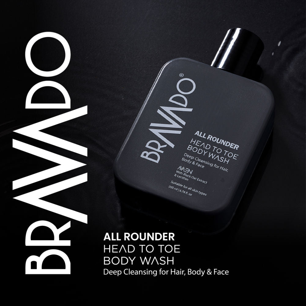All Rounder Head to Toe Body Wash, Intense Hydration, 3-in-1 Deep Cleanser Body, Face & Hair