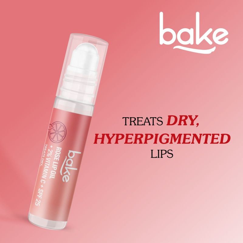 2% Vitamin C Tinted Rose Lip Balm Oil For Dark Pigmented Lips With SPF 25 PA+++