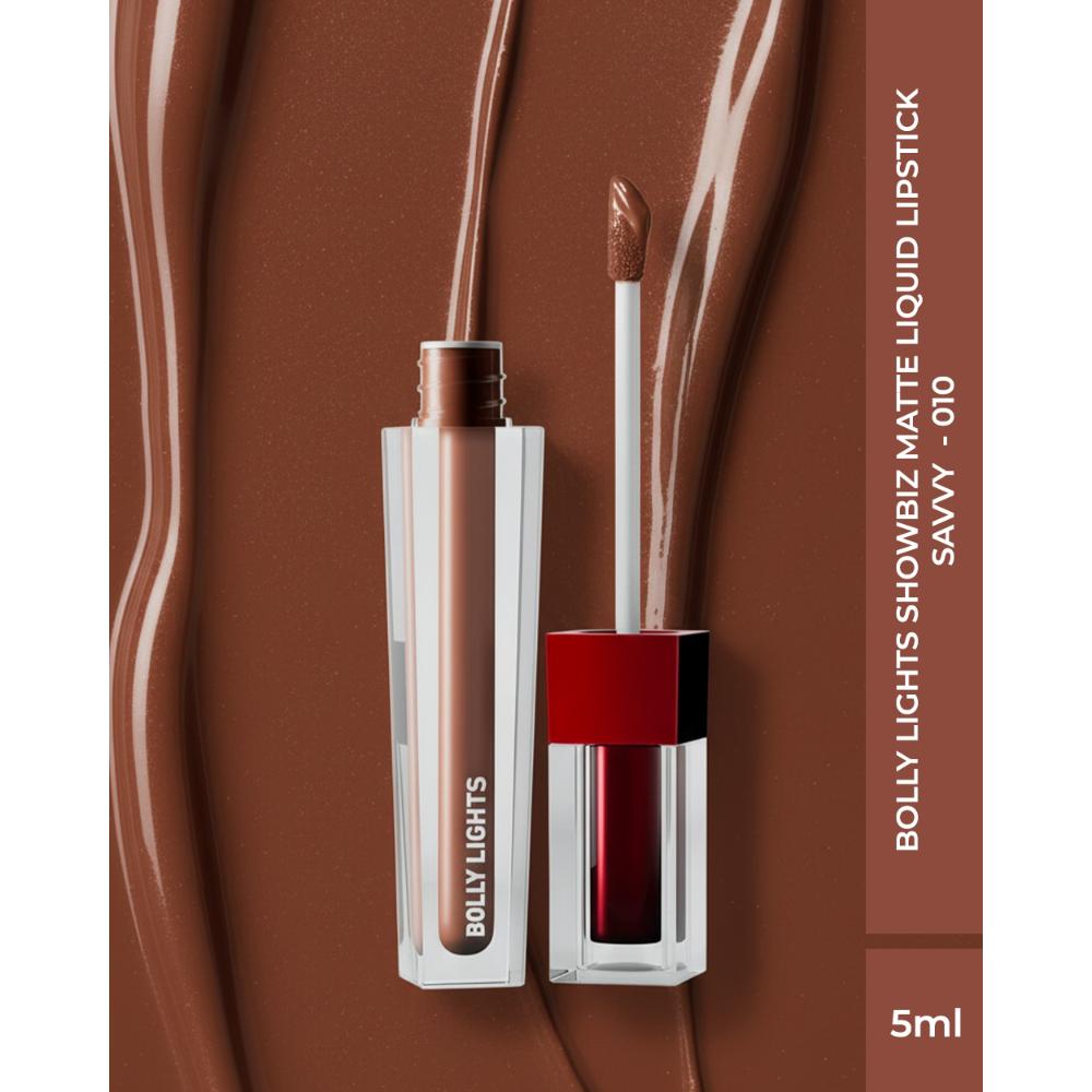 Bolly Lights Showbiz Matte Liquid Lipstick - Savvy - 010