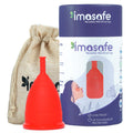 100% Medical Grade Silicone Menstrual Cup Ultra Soft Red-Medium