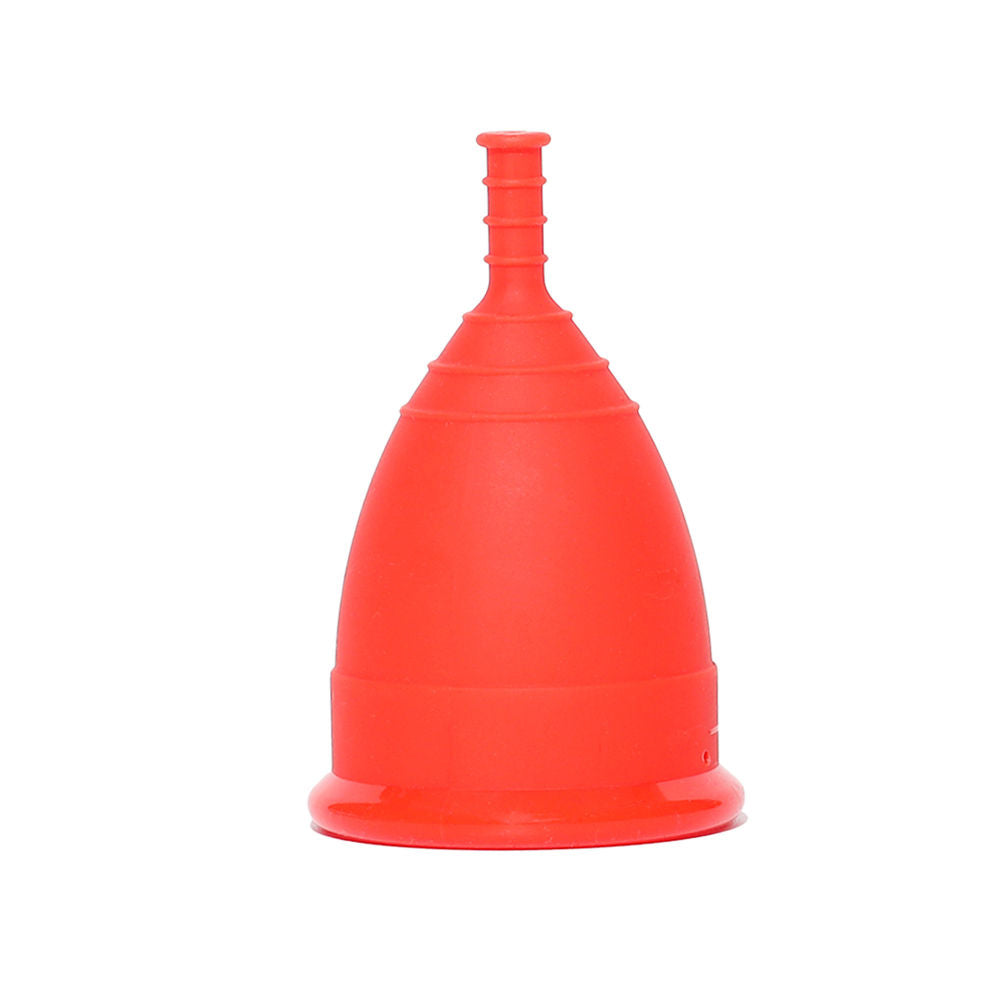 100% Medical Grade Silicone Menstrual Cup Ultra Soft Red-Medium