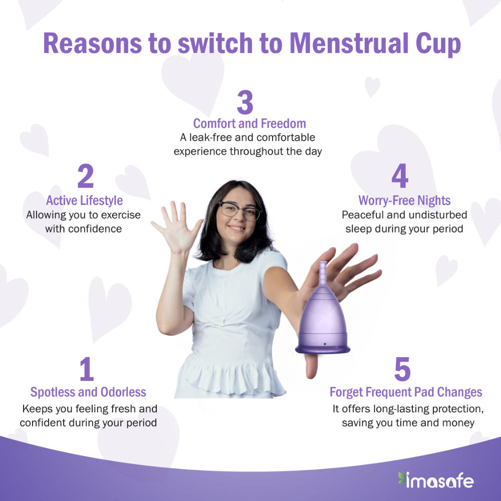 100% Medical Grade Silicone Menstrual Cup Ultra Soft Red-Medium