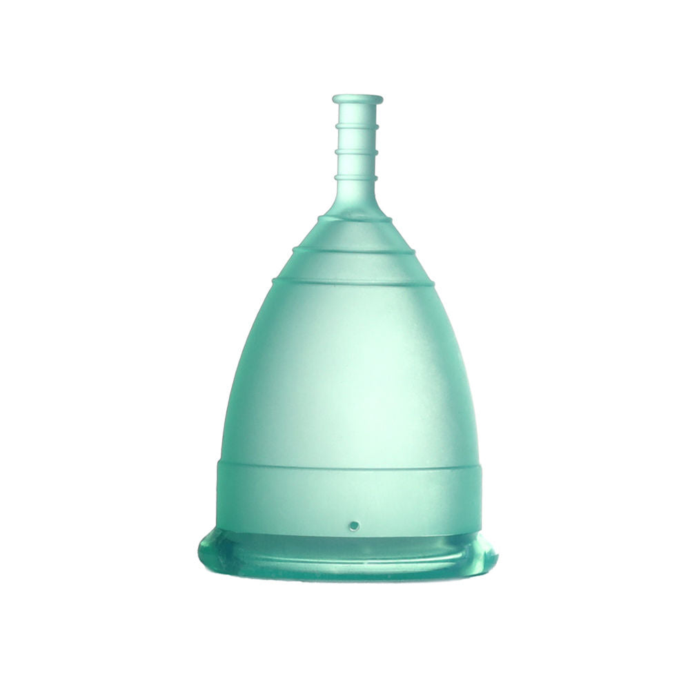 100% Medical Grade Silicone Menstrual Cup Ultra Soft Aquagreen-Small