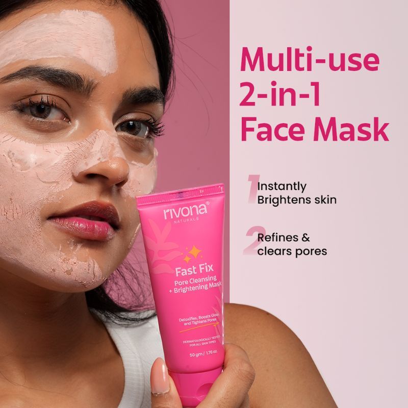 2-In-1 Face Mask - Instant Brightening Face Mask | Pore Cleansing Face Mask