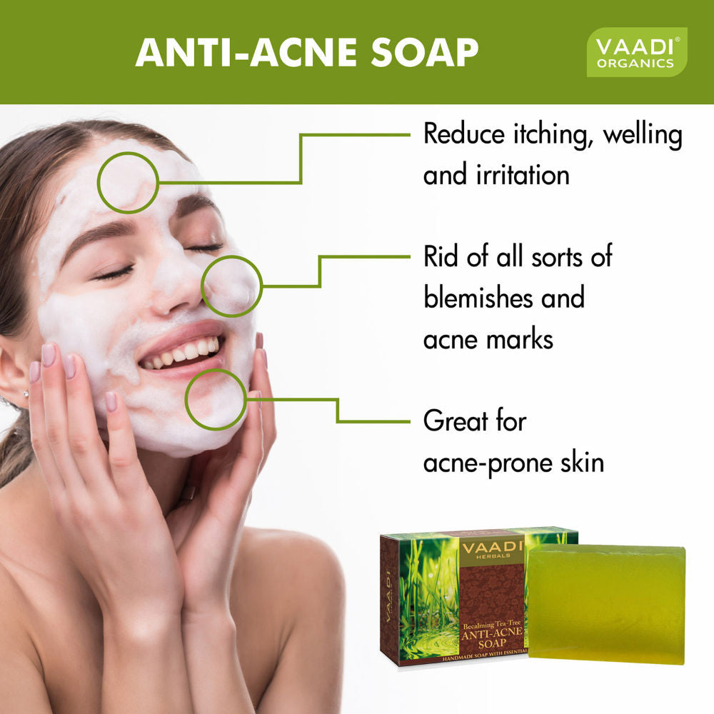 Anti-Acne Soap With Becalming & Tea Tree Oil
