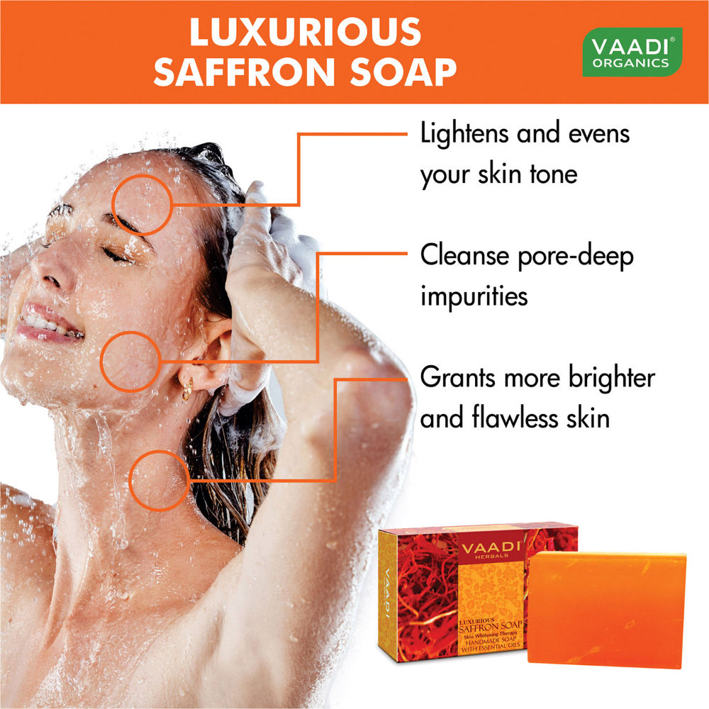 Luxurious Saffron Soap - Skin Whitening Therapy