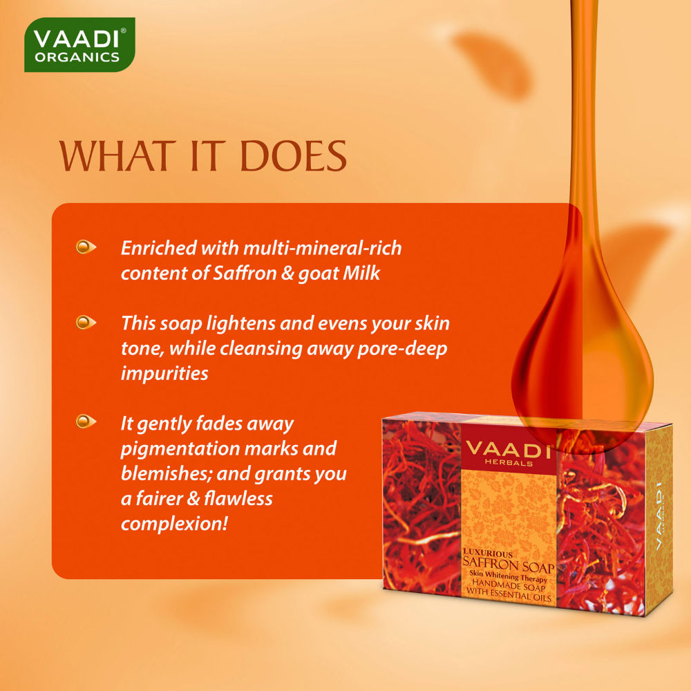 Luxurious Saffron Soap - Skin Whitening Therapy