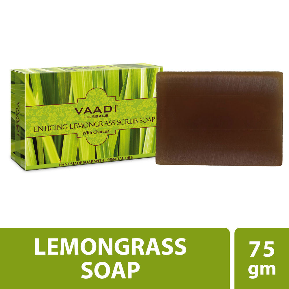 Enticing Lemongrass Scrub Soap With Charcoal