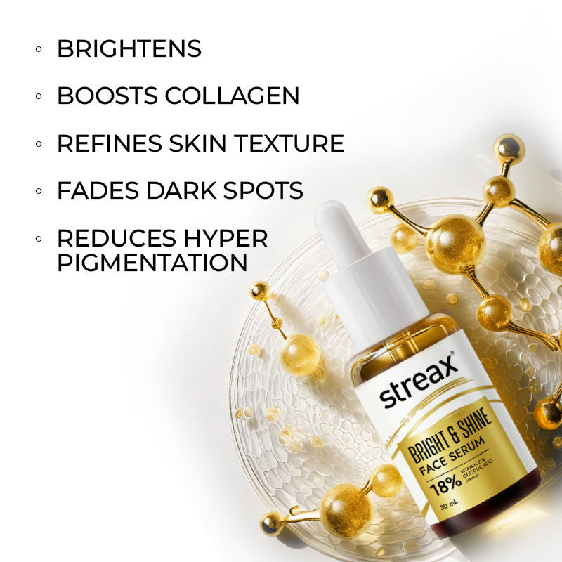 Bright & Shine Face Serum For Brightening, Dark Spots Reduction
