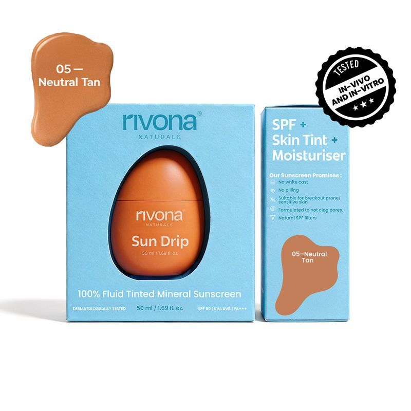Sundrip 100% Mineral Fluid Tinted Sunscreen SPF 50 PA ++
