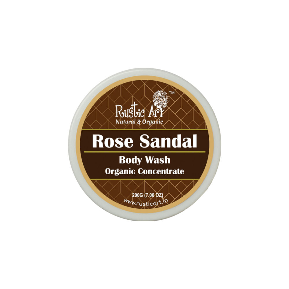 Organic Rose Sandal Body Wash Concentrate