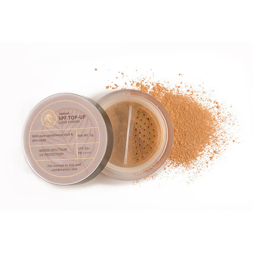 SPF Top-Up Loose Powder with Zinc Oxide, SPF 30+ PA++++, UV Protection, No White Cast