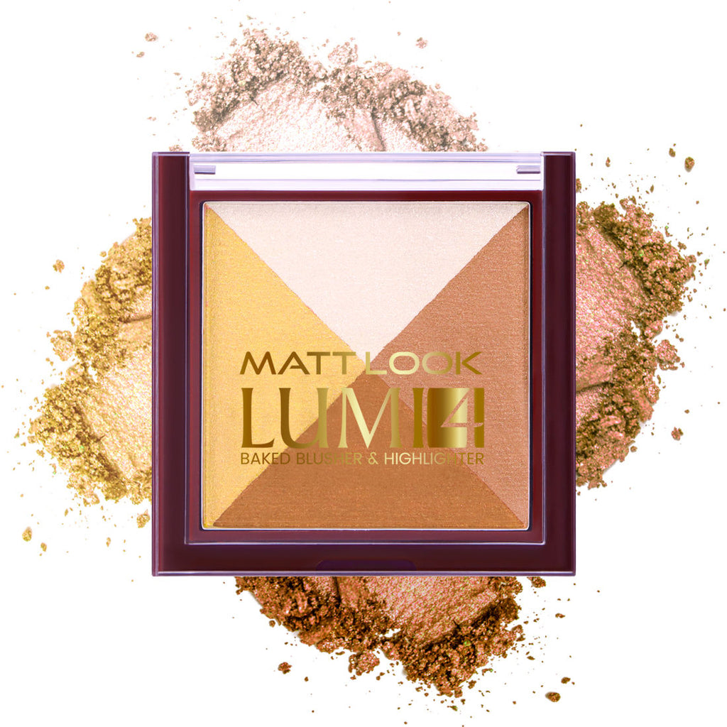 Lumi 4 Baked Blusher & Highlighter - Golden Hours