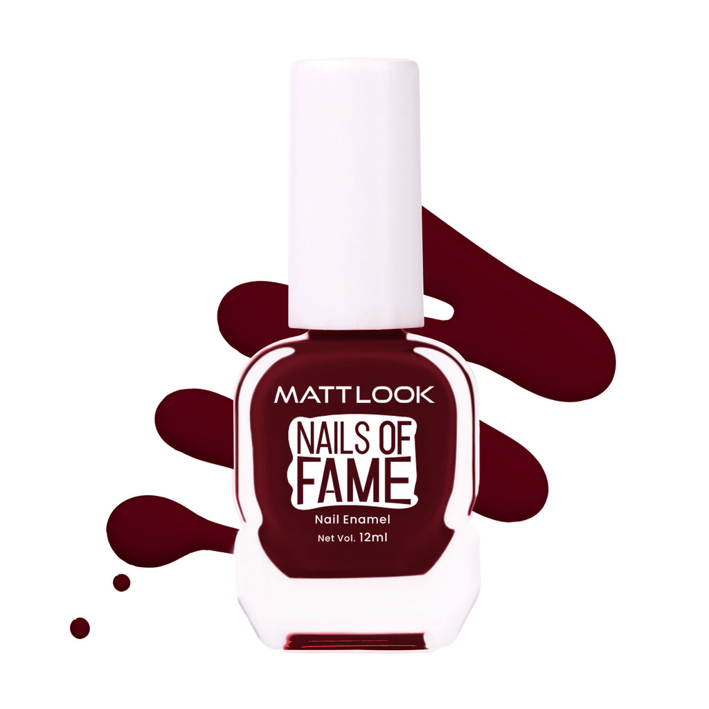 Nails Of Fame Nail Enamel - Royal Maroon