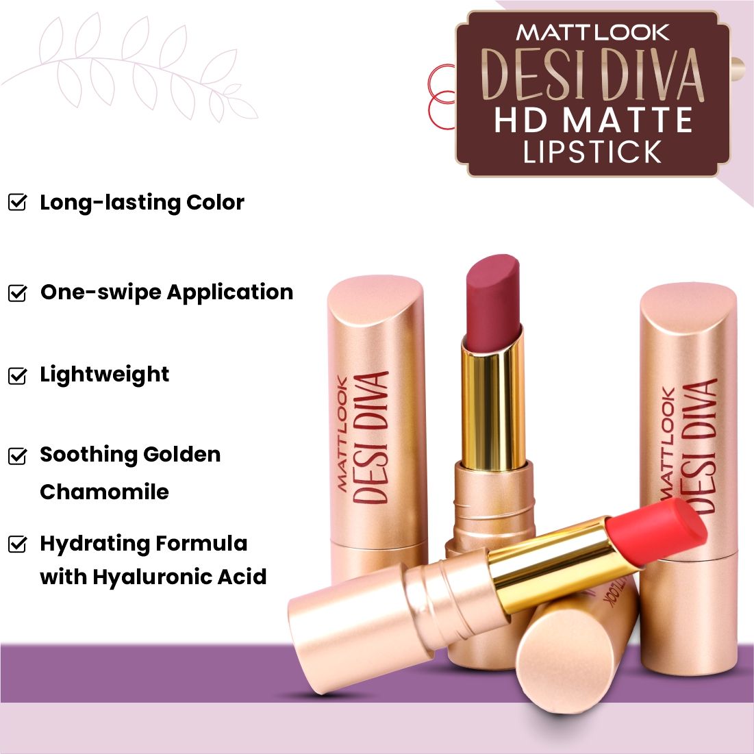 Desi Diva HD Matte Lipstick