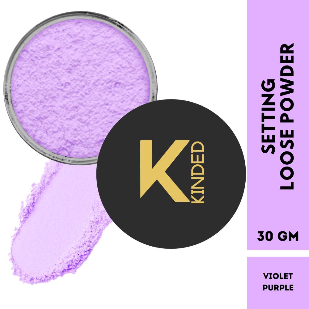 Setting Loose Powder with Puff - Violet Purple