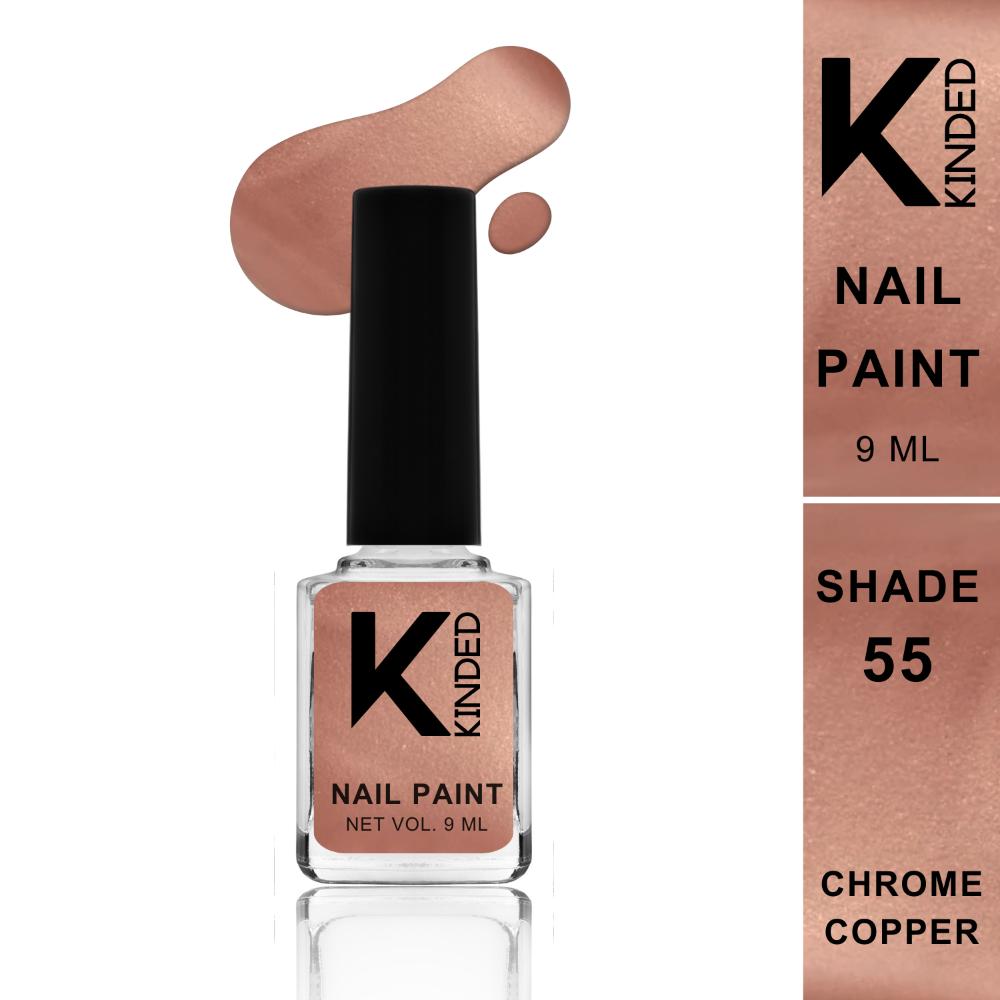 Nail Paint Long Stay Metallic Finish - 55 Chrome Copper