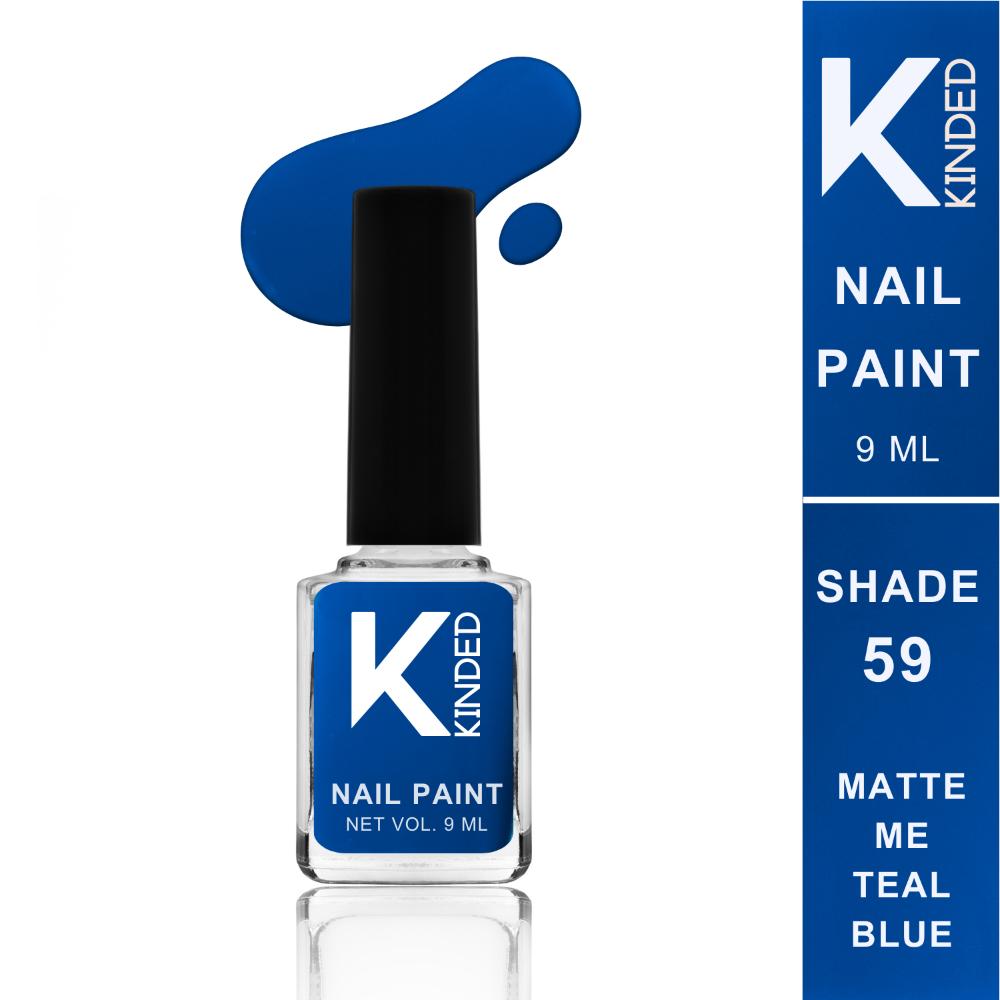Nail Paint Long Stay - 59 Matte Me Teal Blue