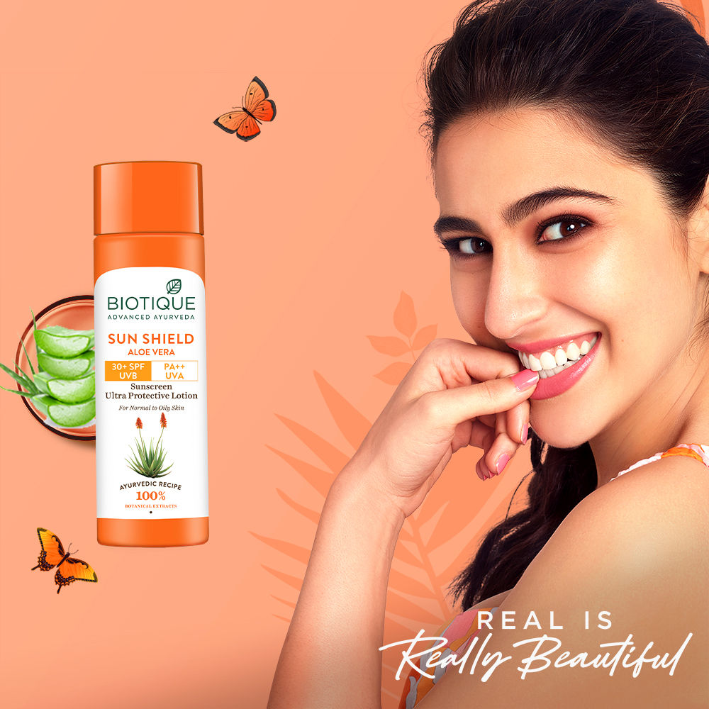 SUN SHIELD Aloe Vera Ultra Protective Lotion SPF 30+ UVB PA++ UVA Sunscreen