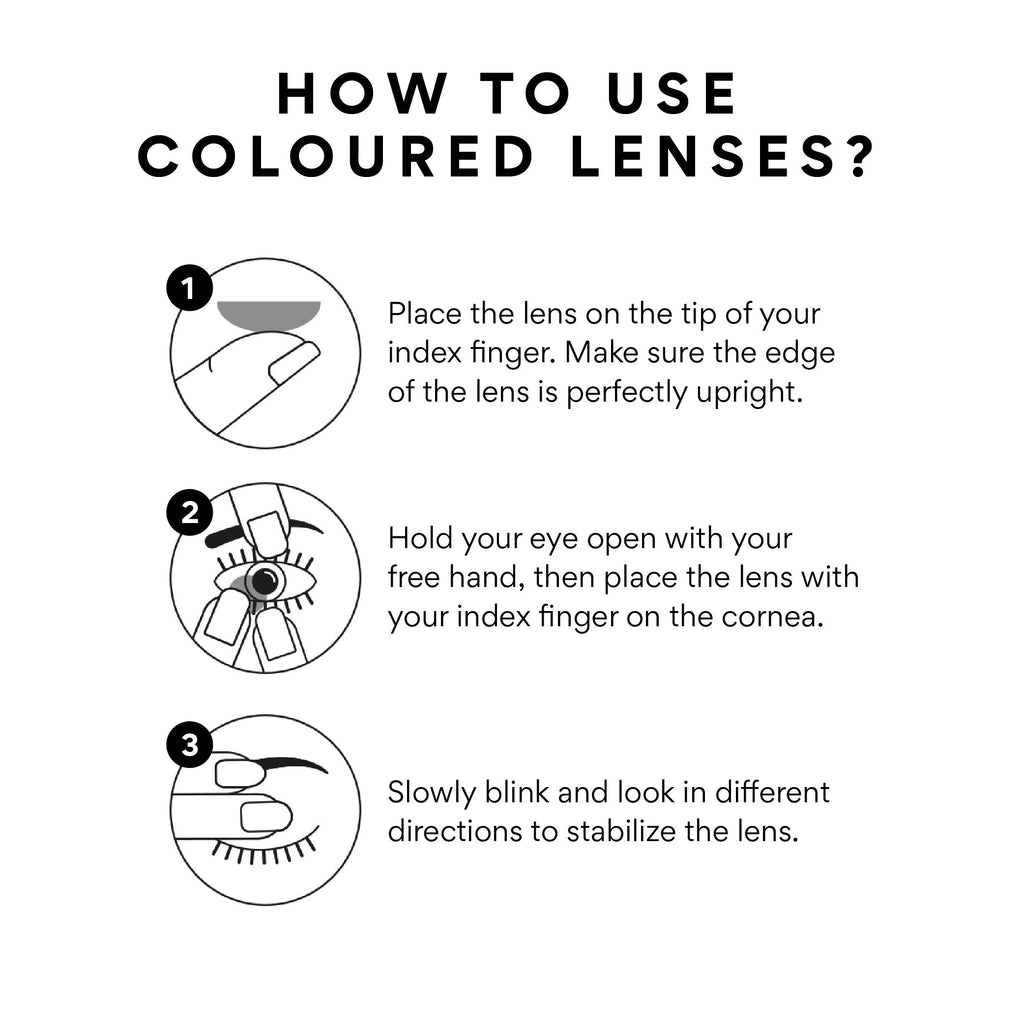 Coloured Contact Lenses Aquamarine 1 month Power -1.25