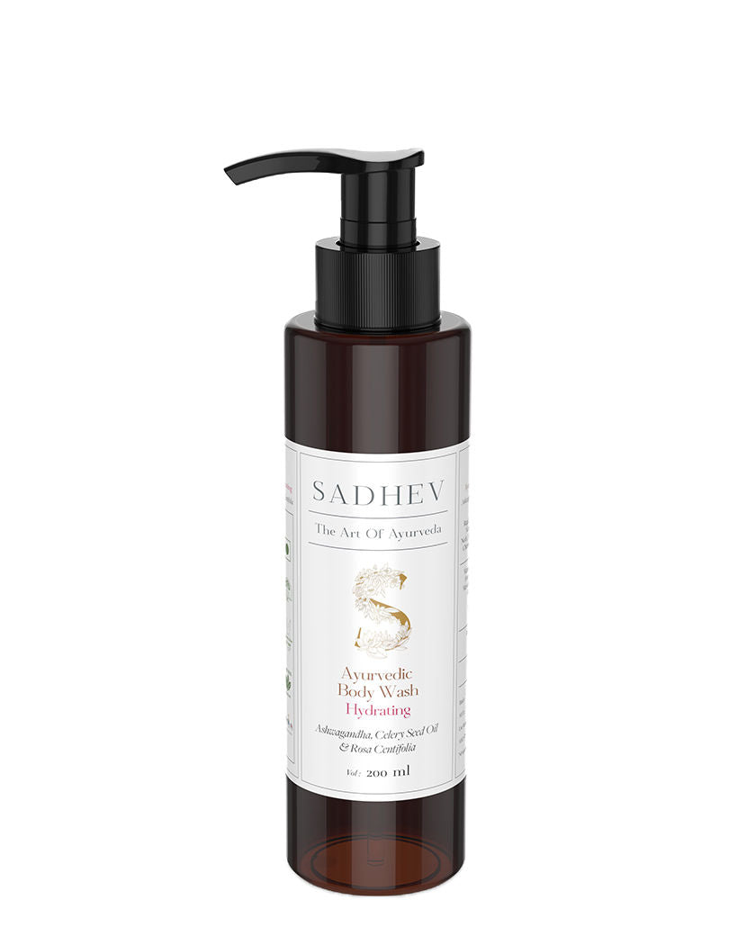Ayurvedic Ashwagandha, Celery Seed Oil & Rosa Centifolia Hydrating Body Wash