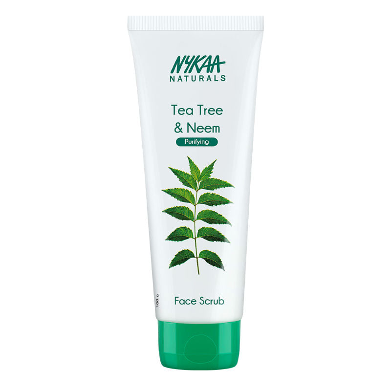 Nykaa Naturals Tea Tree & Neem Detox Face Scrub For Purifying, Acne Control & Clear Skin Glow