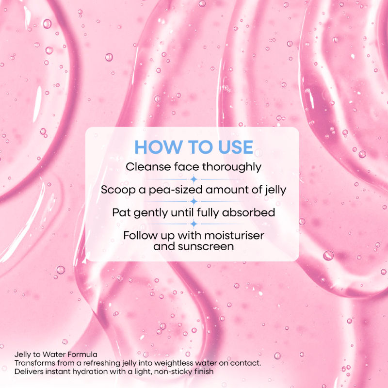 Nykaa Naturals Glow Brightening Niacinamide & Waterlily Face Serum Jelly with Squalane, Non-sticky