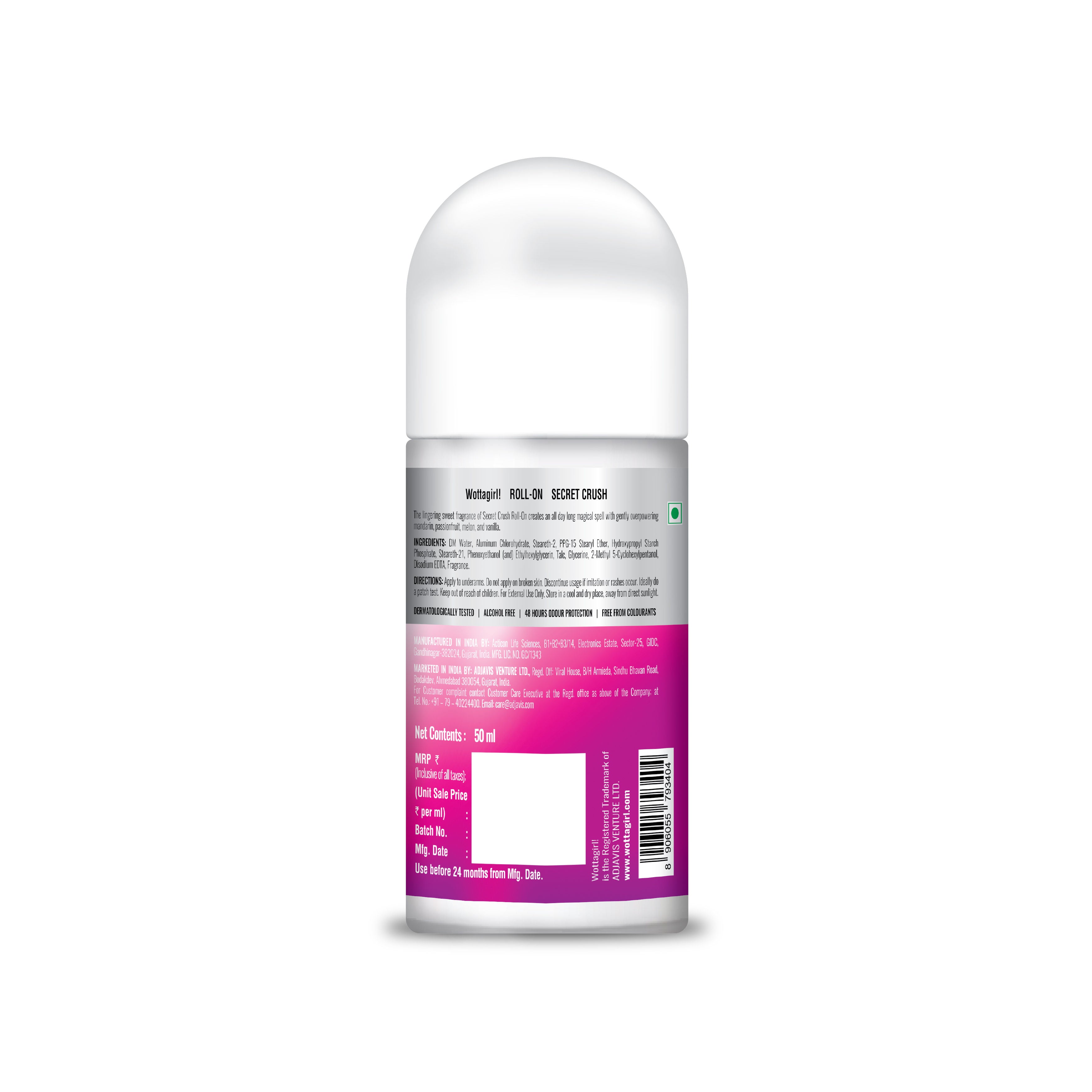 Wottagirl! Roll-On Secret Crush Fragrance Mist