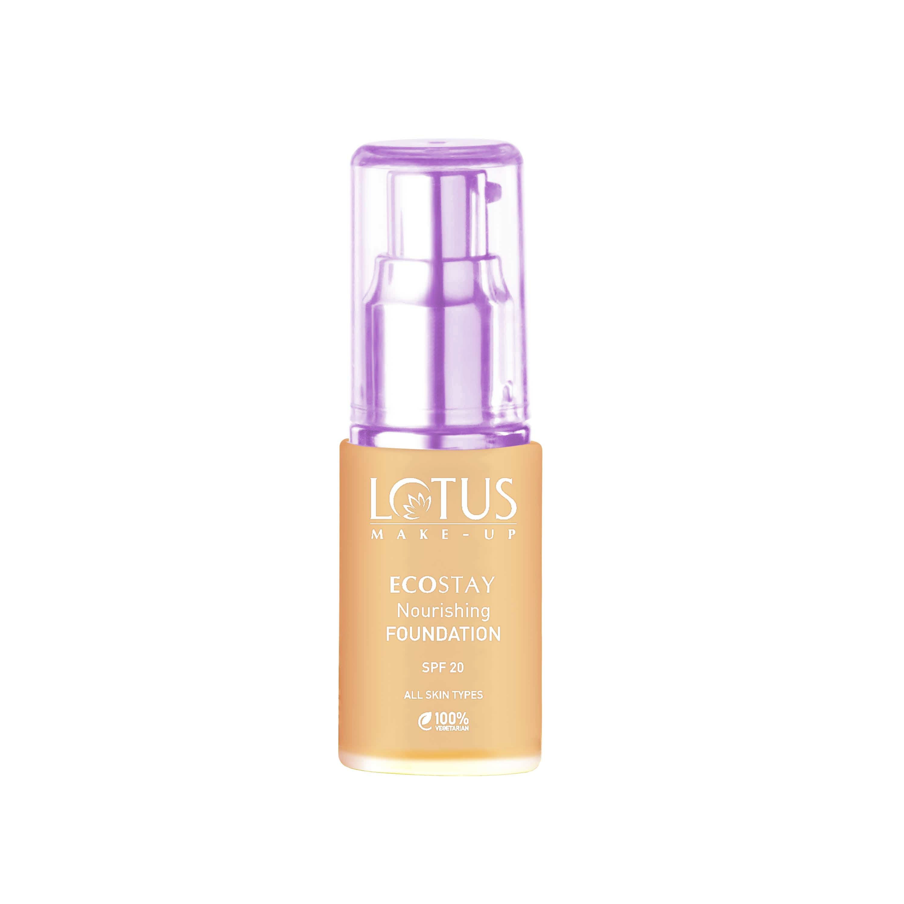 Lotus Make-Up Ecostay Nourishing Foundation SPF 20 & Hydrates The Skin,All Skin Types - Royal Pearl - Bright Angel