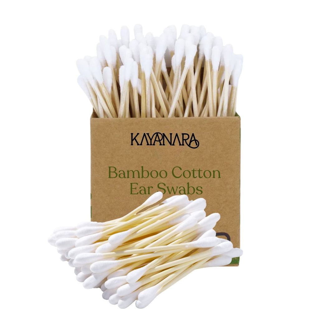 Natural Bamboo Cotton Ear Swabs