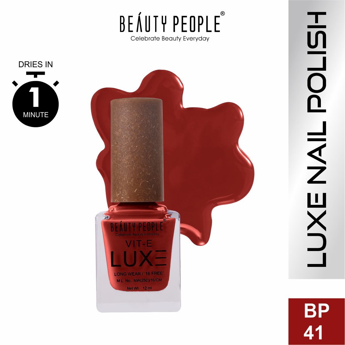 Luxe Premium With Vit E Nail Polish - 4 Coral Coat