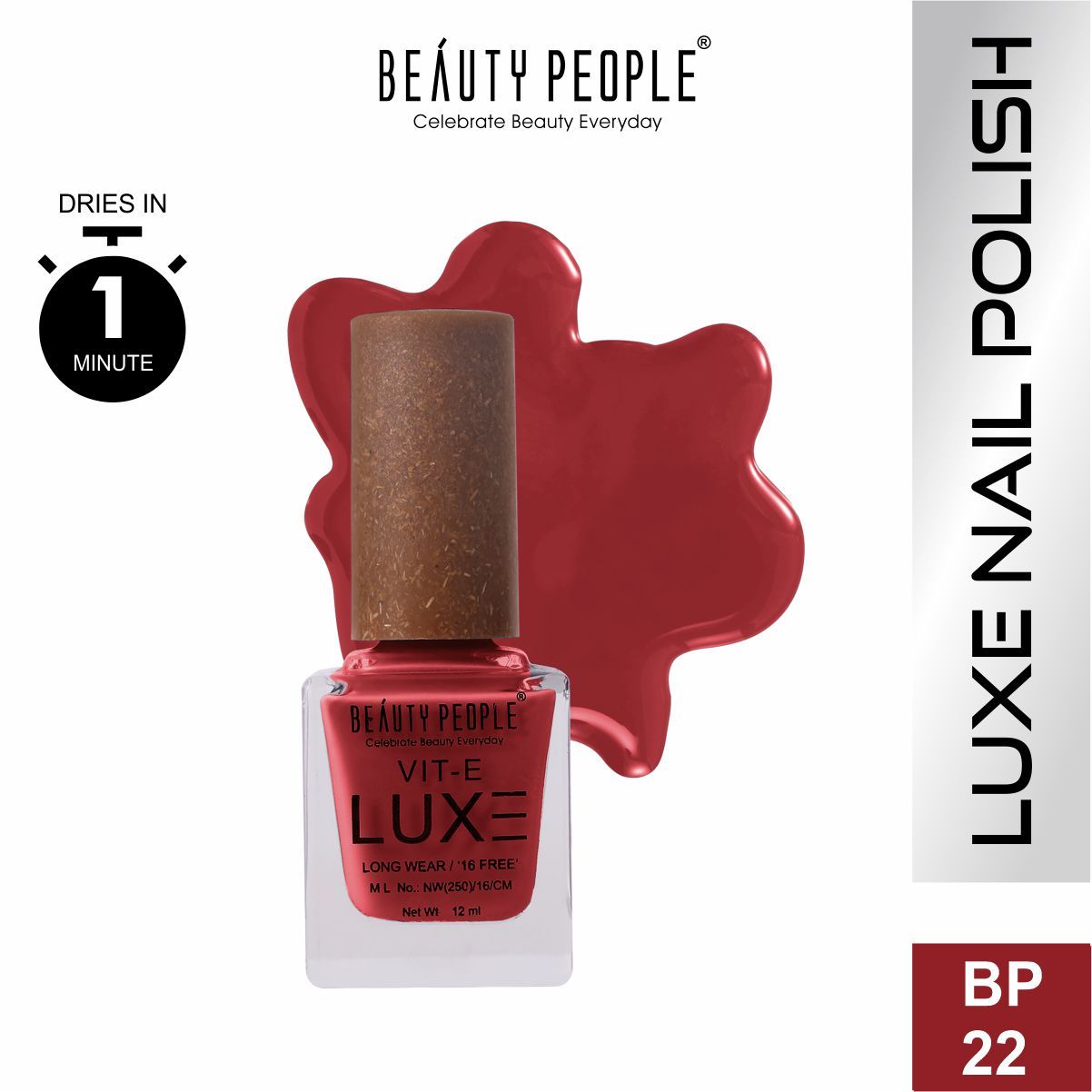 Luxe Premium With Vit E Nail Polish - 114 Viral Red