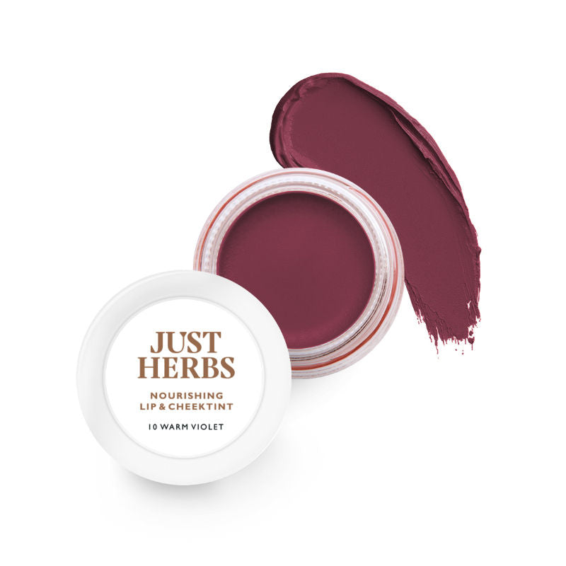 Herb Enriched Lip & Cheek Tint - 10 Warm Violet