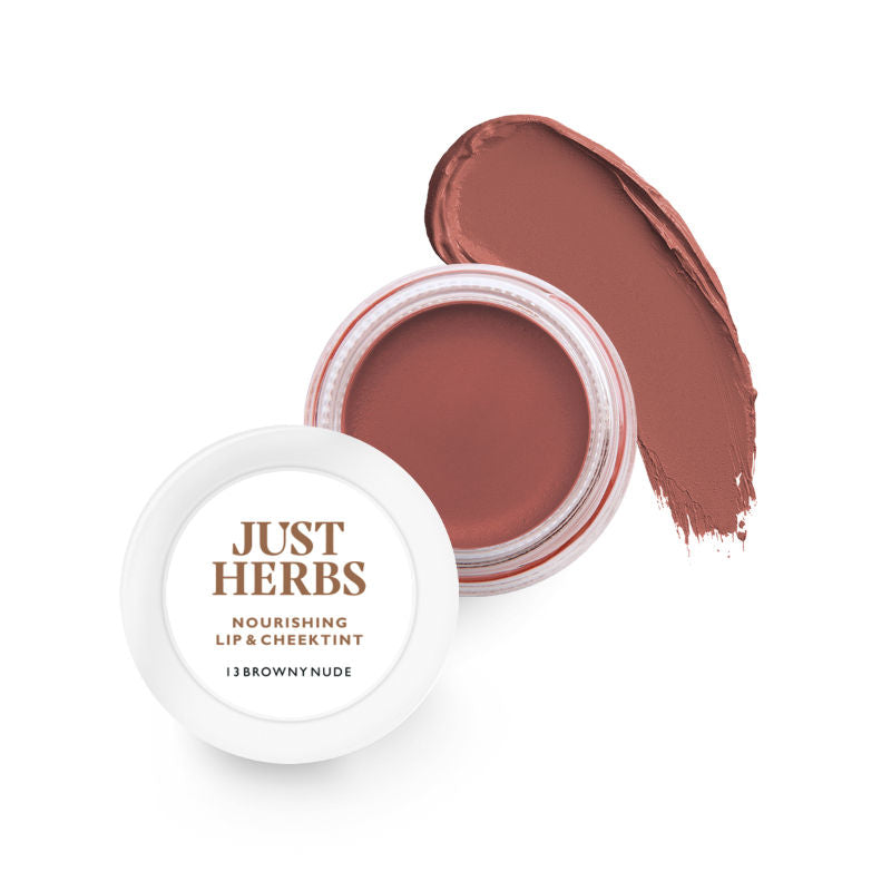 Herb Enriched Lip & Cheek Tint - 13 Browny Nude