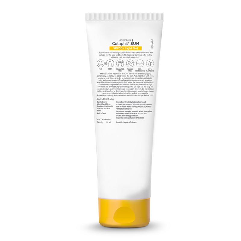 Sun SPF 50+ Light Gel Very High Protection Mineral Base for All Skin Types, Sensitive Skin
