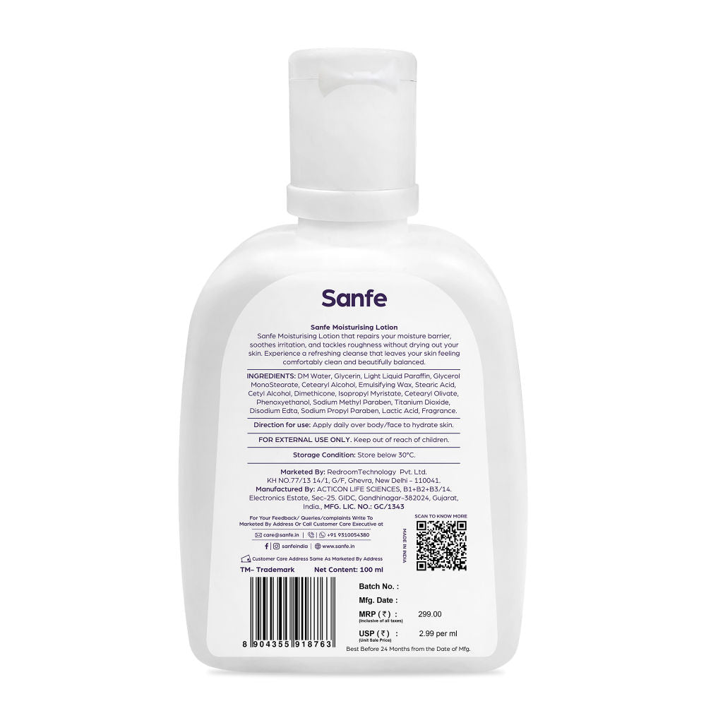 Moisturising Lotion | Improves skin moisture barrier in 24 hours | For all skin types | 100ml
