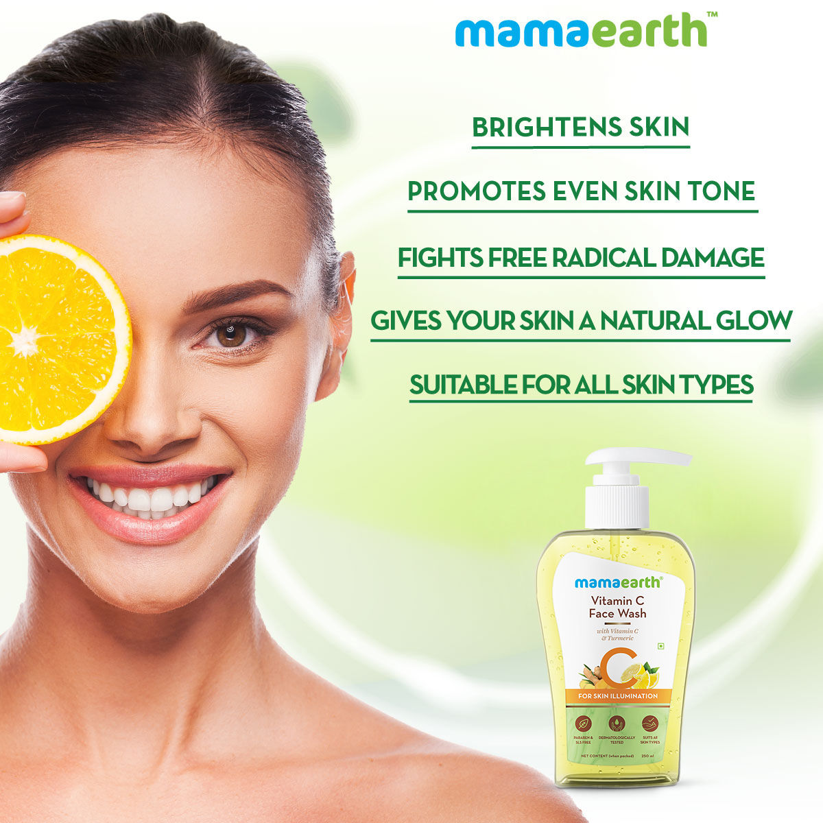 Vitamin C Face Wash With Vitamin C And Turmeric For Skin Illumination