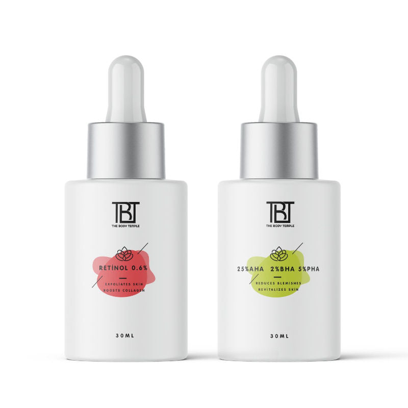 Retinol 0.6% & AHA 25% + BHA 2% + PHA 5% (30Ml Each - Pack Of 1)