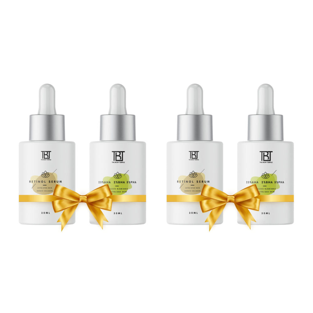 Retinol 0.3% & AHA 25% + BHA 2% + PHA 5% (30Ml Each - Pack Of 1) - 120ml