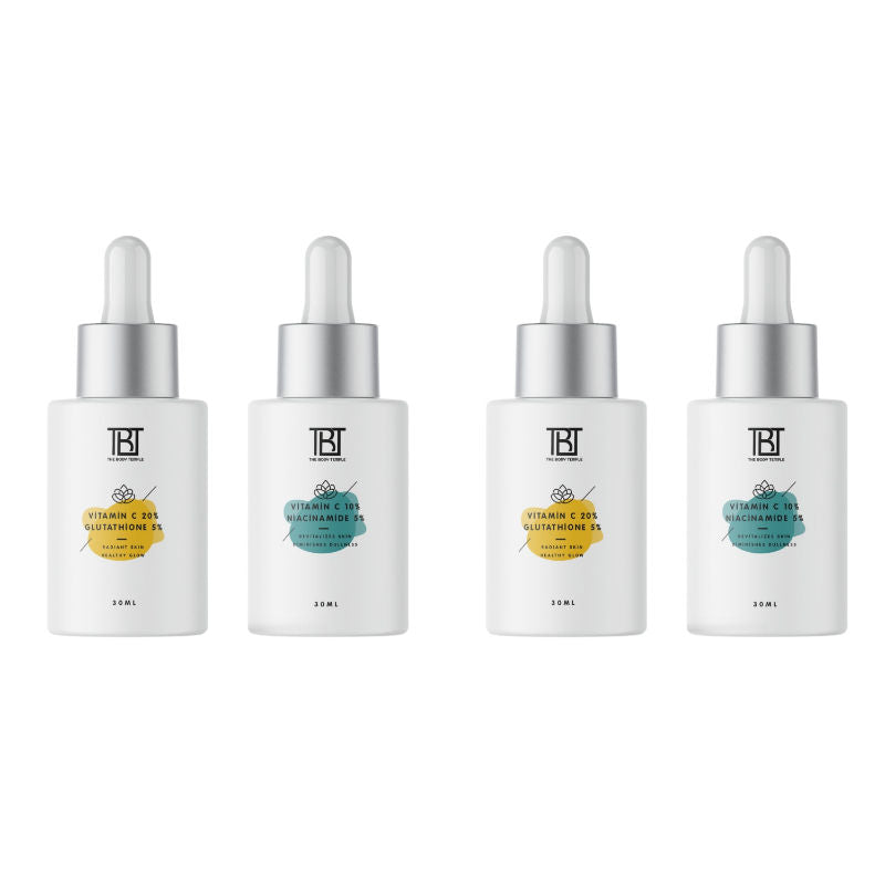 Vitamin C 20% +L-Glutathione 5% & Vitamin C 10%+Niacinamide 5%(30Ml Each Pack Of 1)