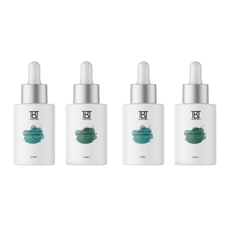 Vitamin C 10% & Niacinamide 5% + Glutathione 10% (30Ml Each - Pack Of 1)