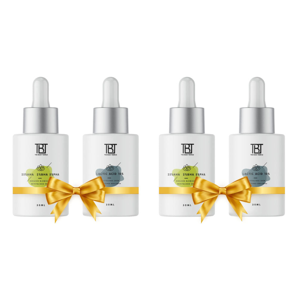 AHA 25% + BHA 2% + PHA 5% & Lactic Acid 10% (30Ml Each - Pack Of 1)