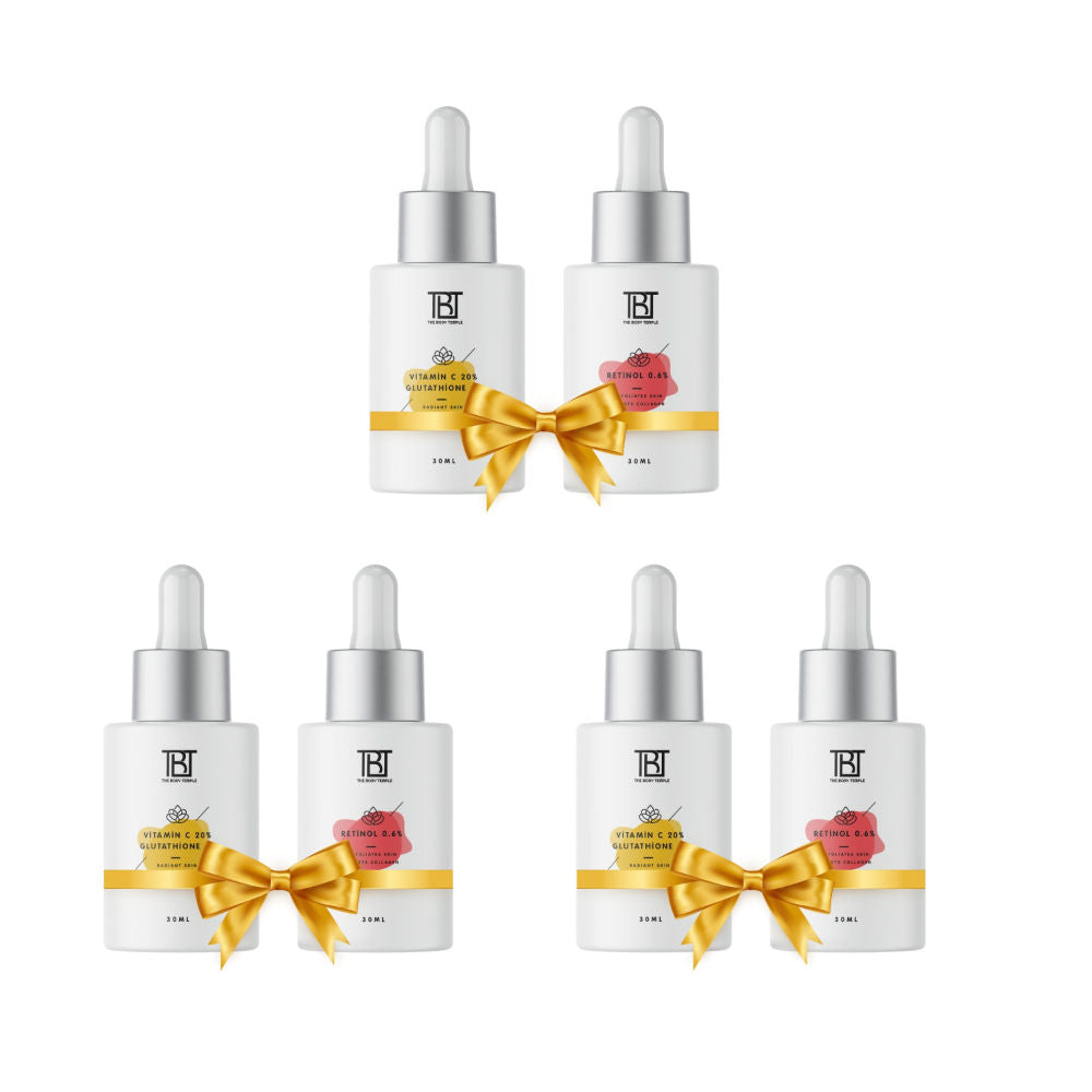 Vitamin C 20% + L-Glutathione 5% & Retinol 0.6% (30Ml Each - Pack Of 1) - 180ml