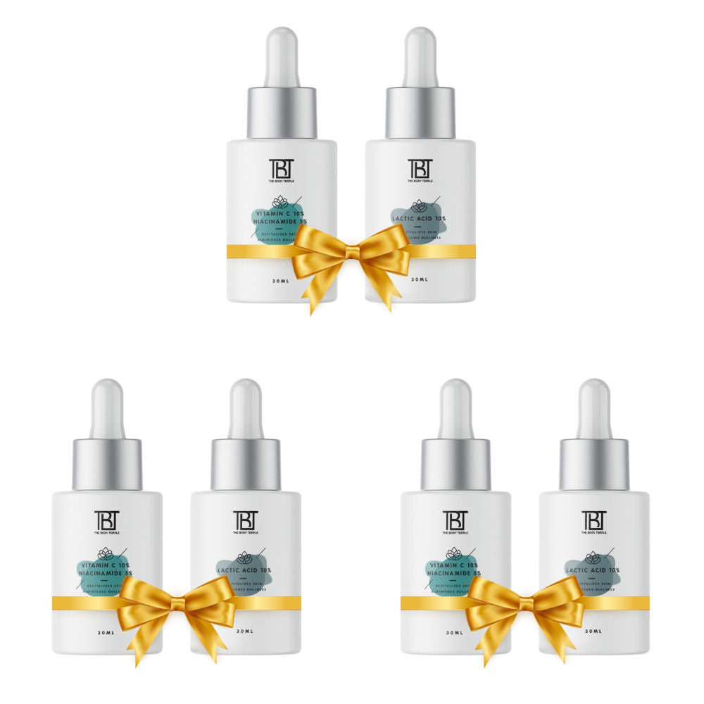 Vitamin C 10% & Niacinamide 5% + Lactic Acid 10% (30Ml Each - Pack Of 1)