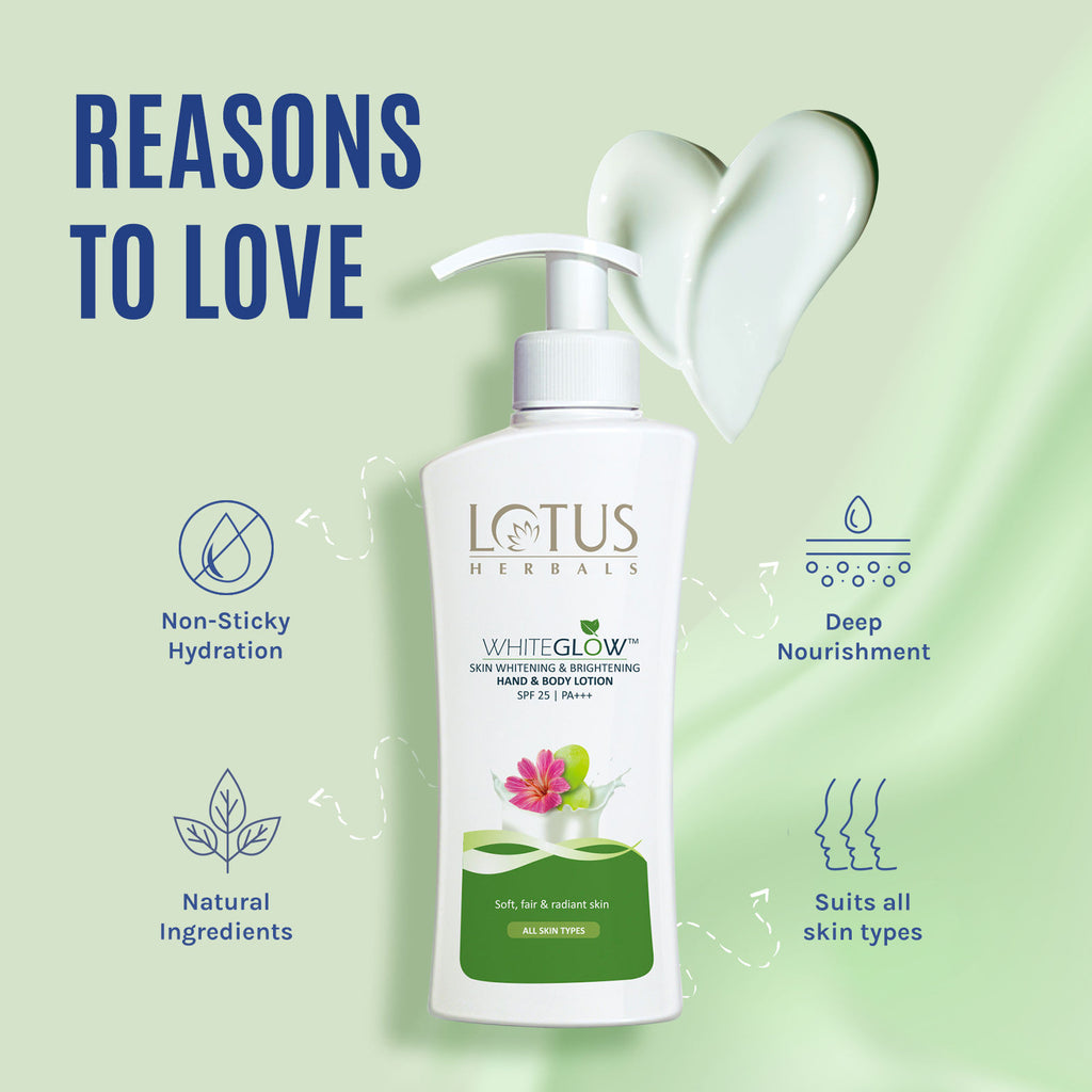 Whiteglow Skin Brightening Hand & Body Lotion SPF 25 PA+++
