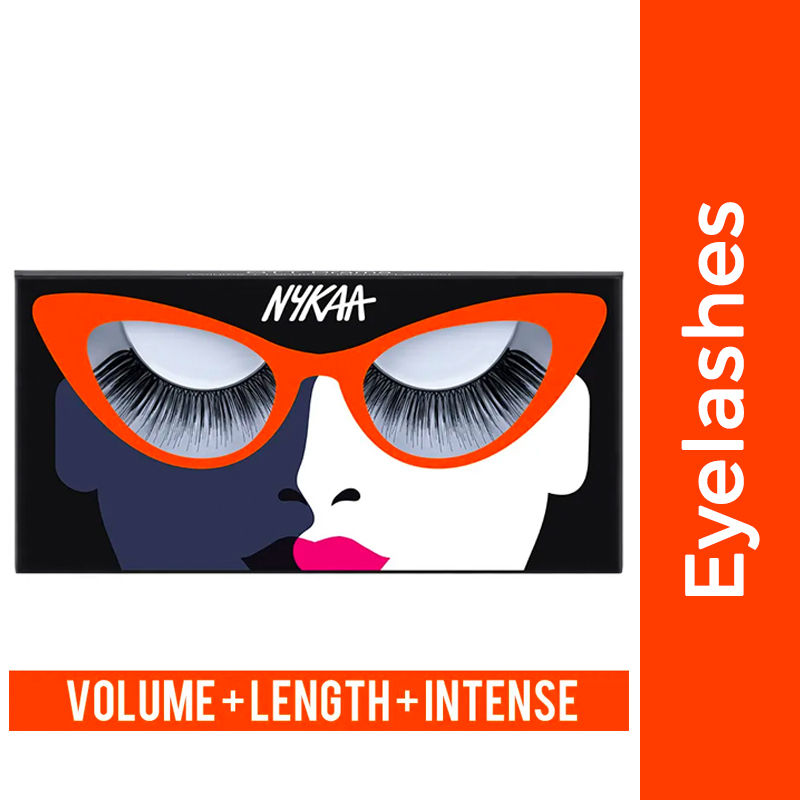 Nykaa Lash Talk Lightweight, Long & Volumizing Natural False Eyelash - Turn Up The Drama (1pcs) - OTT Drama