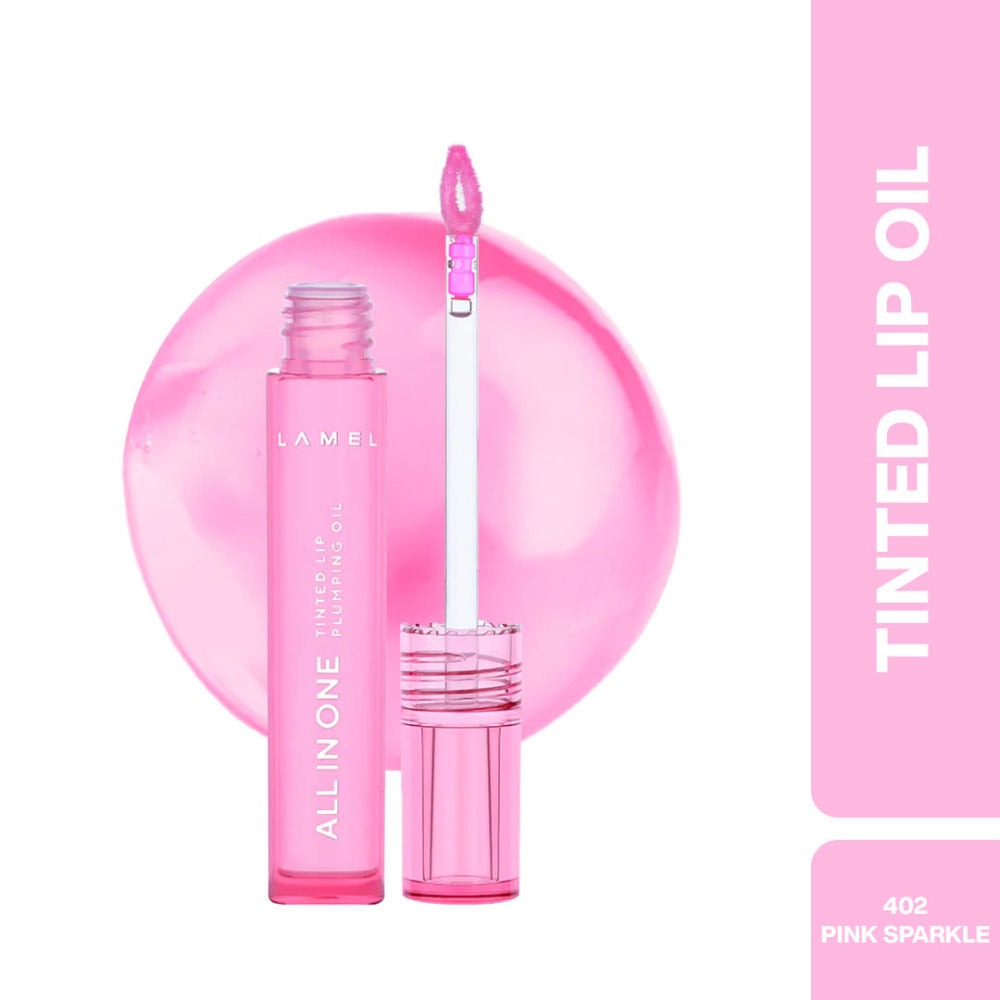 All In One Lip Tinted Plumping Oil - 402 Pink Sparkle